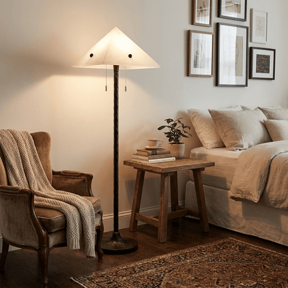 Obel Prism Floor Lamp Alabaster Lighting Fixture