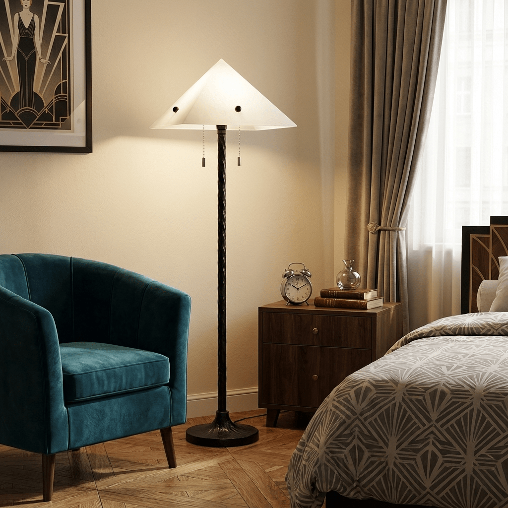 Obel Prism Floor Lamp Alabaster Lighting Fixture