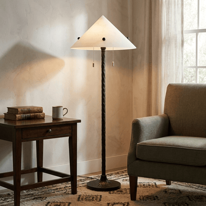 Obel Prism Floor Lamp Alabaster Lighting Fixture