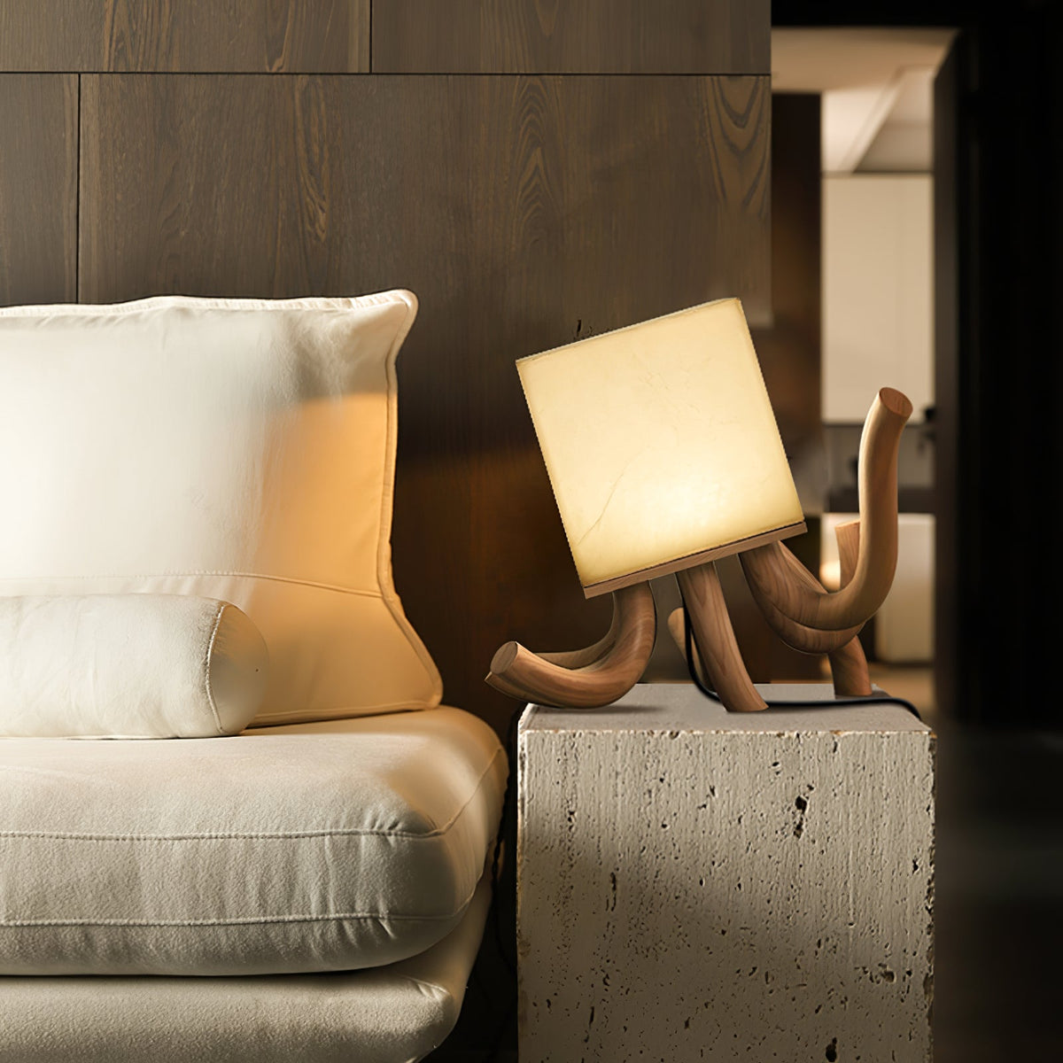Octavia Alabaster Table Lamp