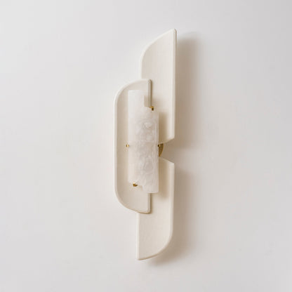 Sculpted Alabaster Wall Sconce