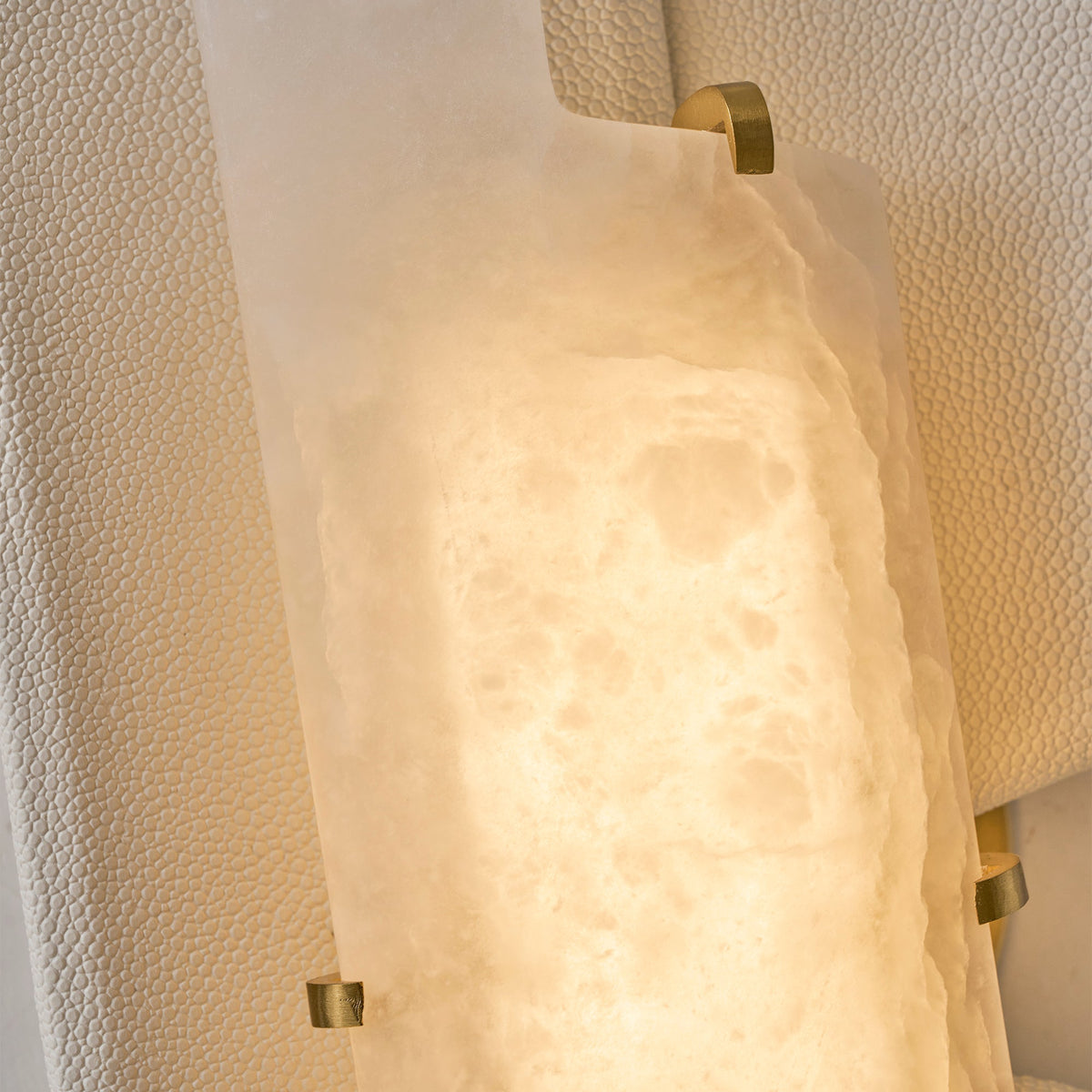 Sculpted Alabaster Wall Sconce