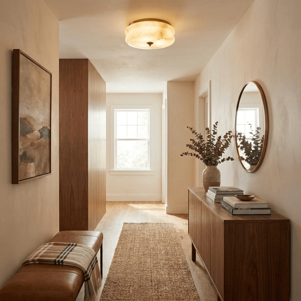 Orsay Alabaster Flush Mount Alabaster Lighting Fixture