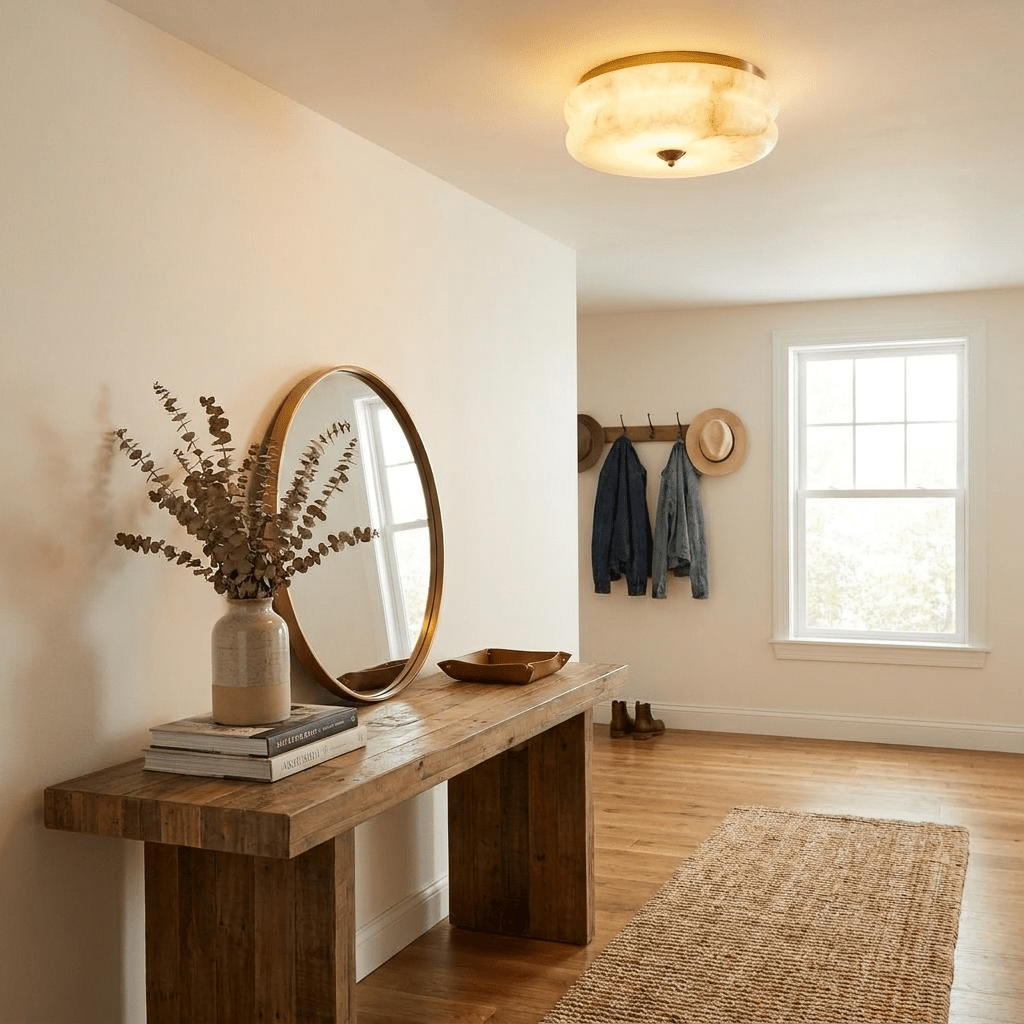 Orsay Alabaster Flush Mount Alabaster Lighting Fixture