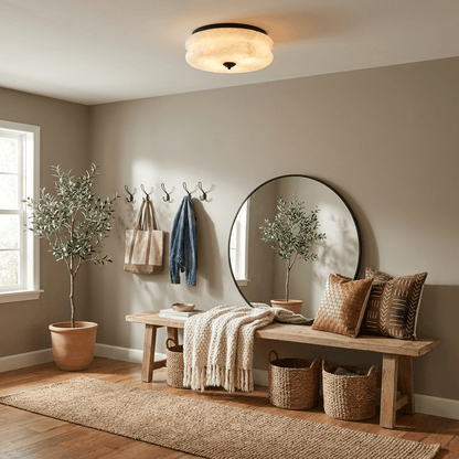 Orsay Alabaster Flush Mount Alabaster Lighting Fixture
