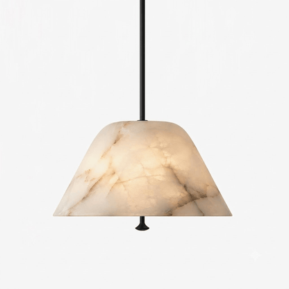 Orvella Alabaster Cone Pendant Light