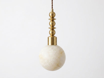 Orvelle Alabaster Beaded Pendant Light