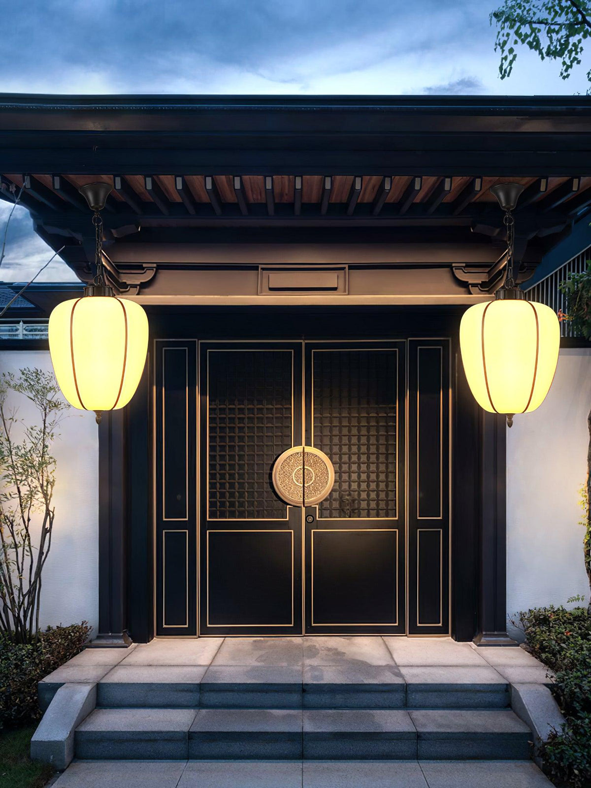 Peaches Outdoor Alabaster Pendant Light