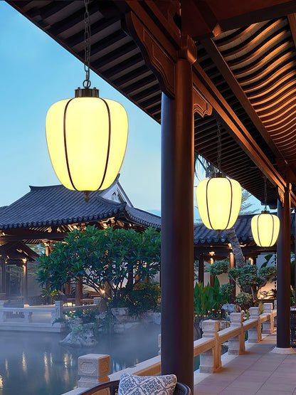 Peaches Outdoor Alabaster Pendant Light