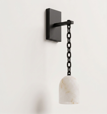 Pendulum Alabaster Wall Sconce