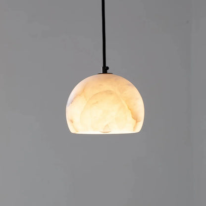 Petal Alabaster Dome Staircase Chandelier