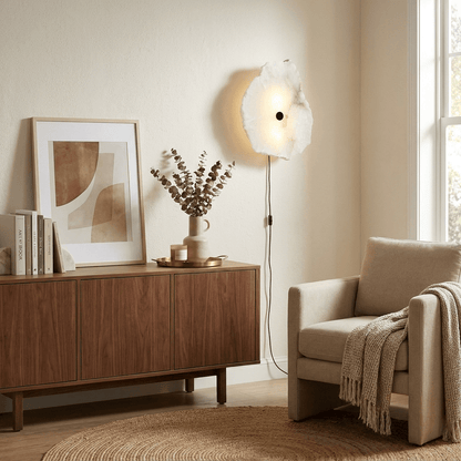 Petra Alabaster Plug-in Wall Lamp