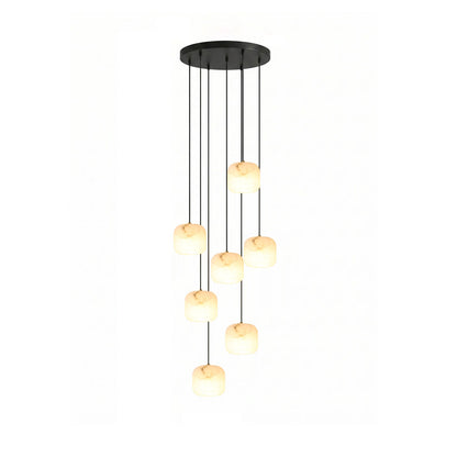 Pillow Alabaster Cluster Chandelier
