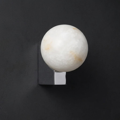Spanish Alabaster Globe Wall Sconce
