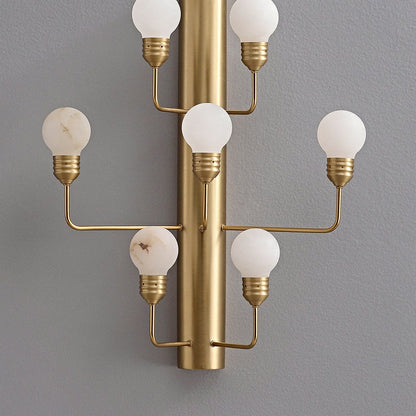 Raggiera Alabaster Globe Wall Sconce