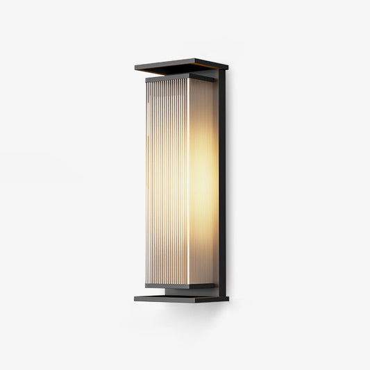 Rectangular Box Solar Outdoor Wall Lamp
