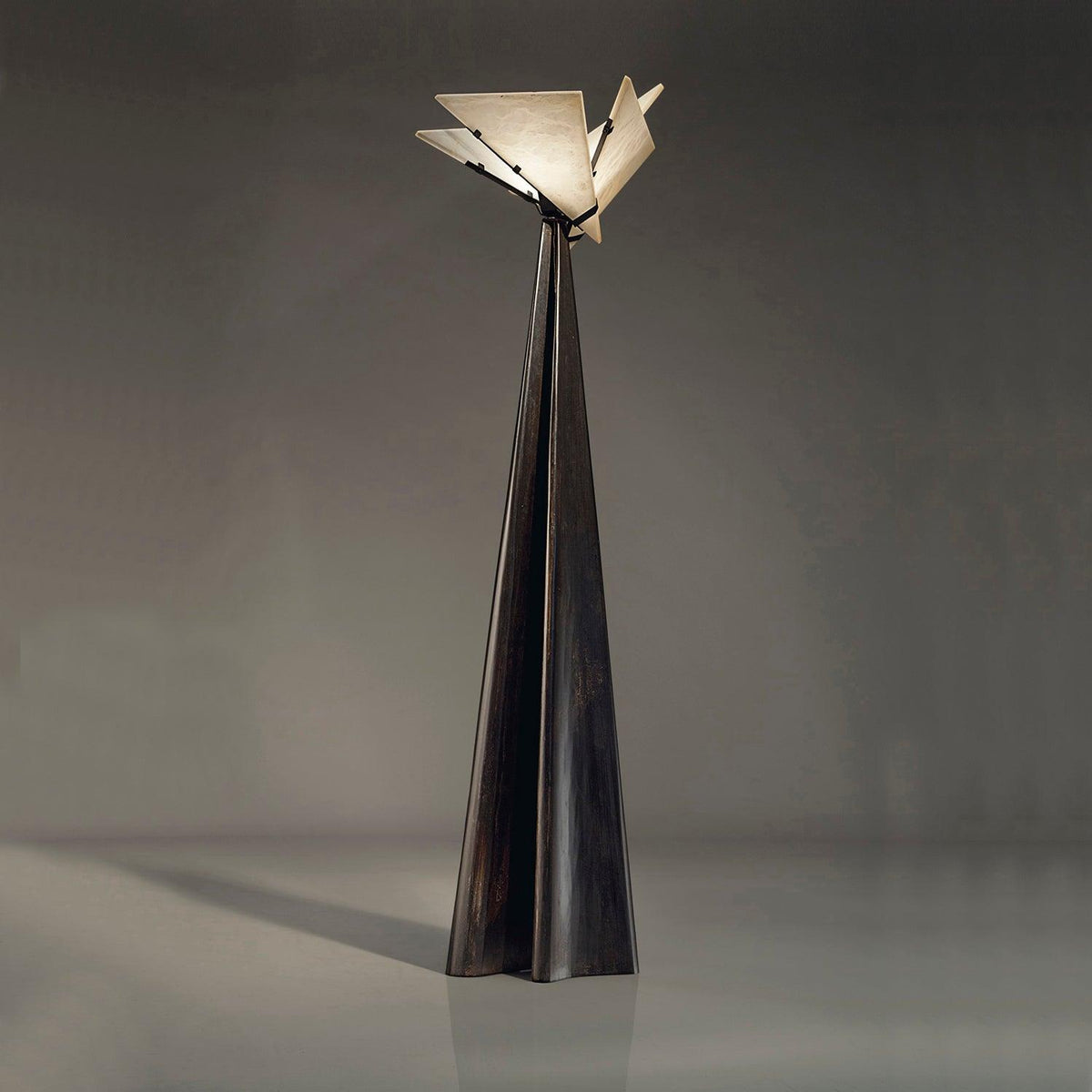 Religieuse Alabaster Floor Lamp