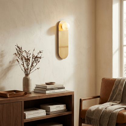 Sasso Spanish Alabaster Wall Sconce