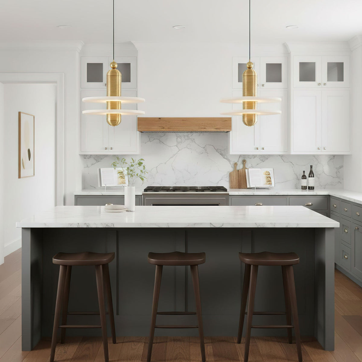 Saturn Alabaster Pendant Light