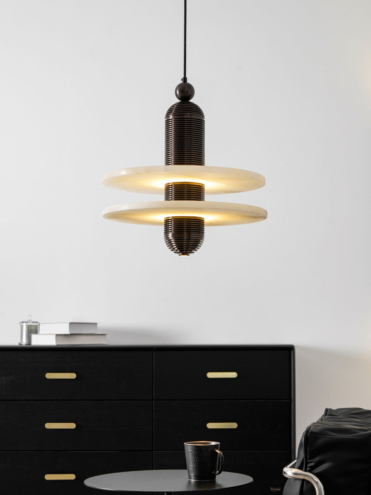 Saturn Alabaster Pendant Light