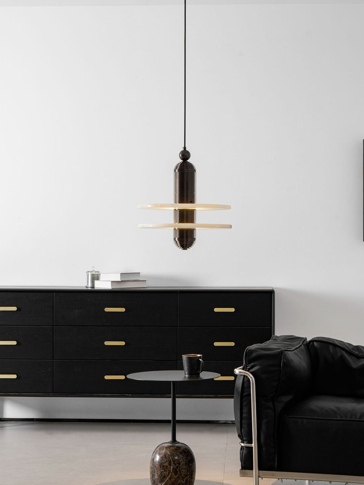 Saturn Alabaster Pendant Light