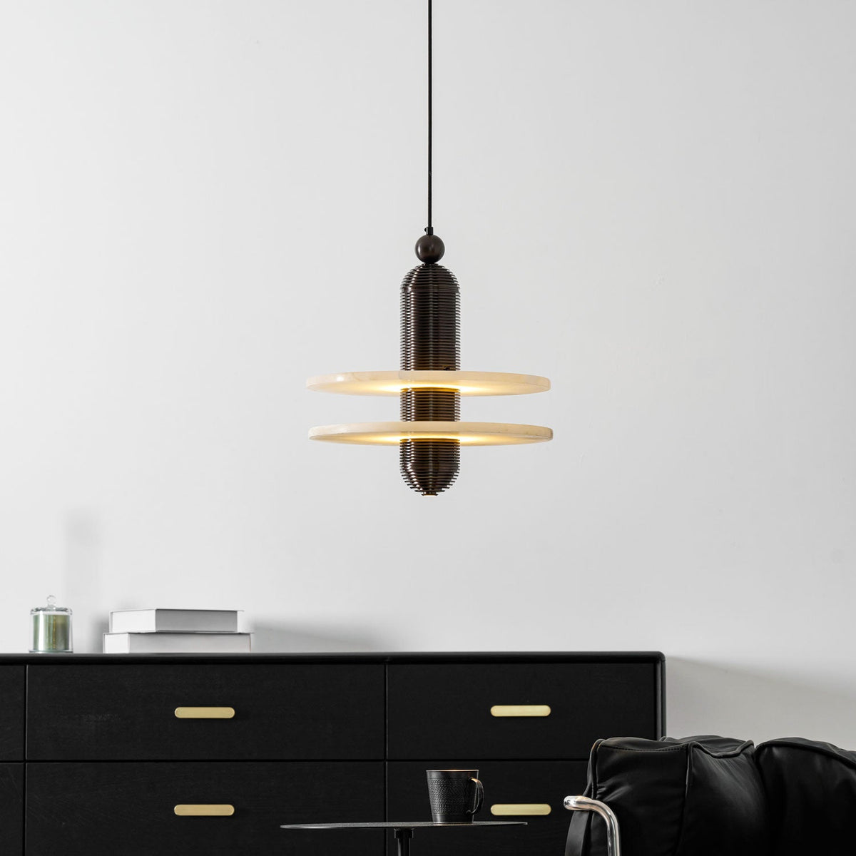 Saturn Alabaster Pendant Light