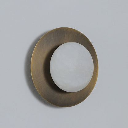 Selene Alabaster Moon Wall Sconce