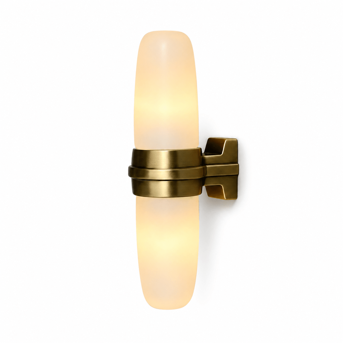 Slim Vertical Tube Alabaster Wall Sconce