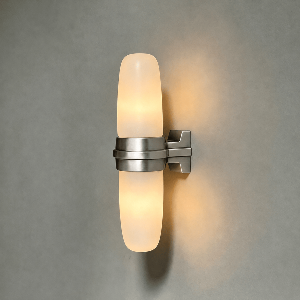 Slim Vertical Tube Alabaster Wall Sconce