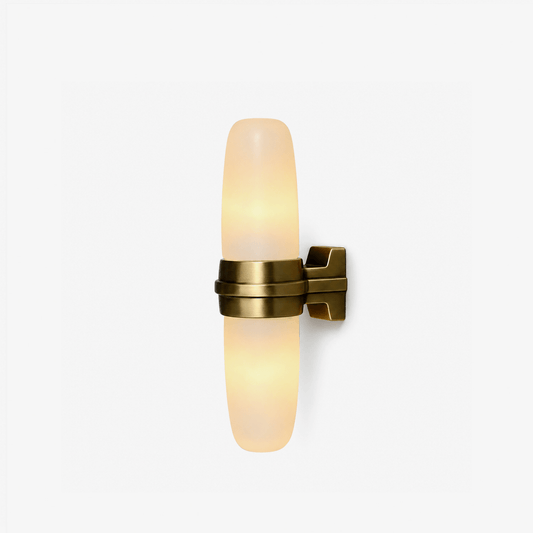Slim Vertical Tube Alabaster Wall Sconce