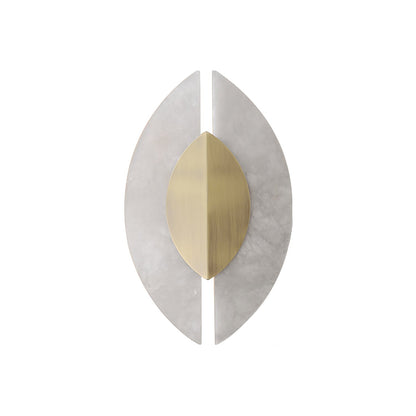 Solari Alabaster Leaf Sconce