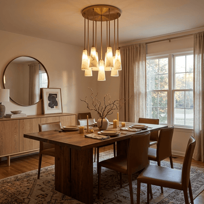 Solenne Alabaster Cluster Pendant Light