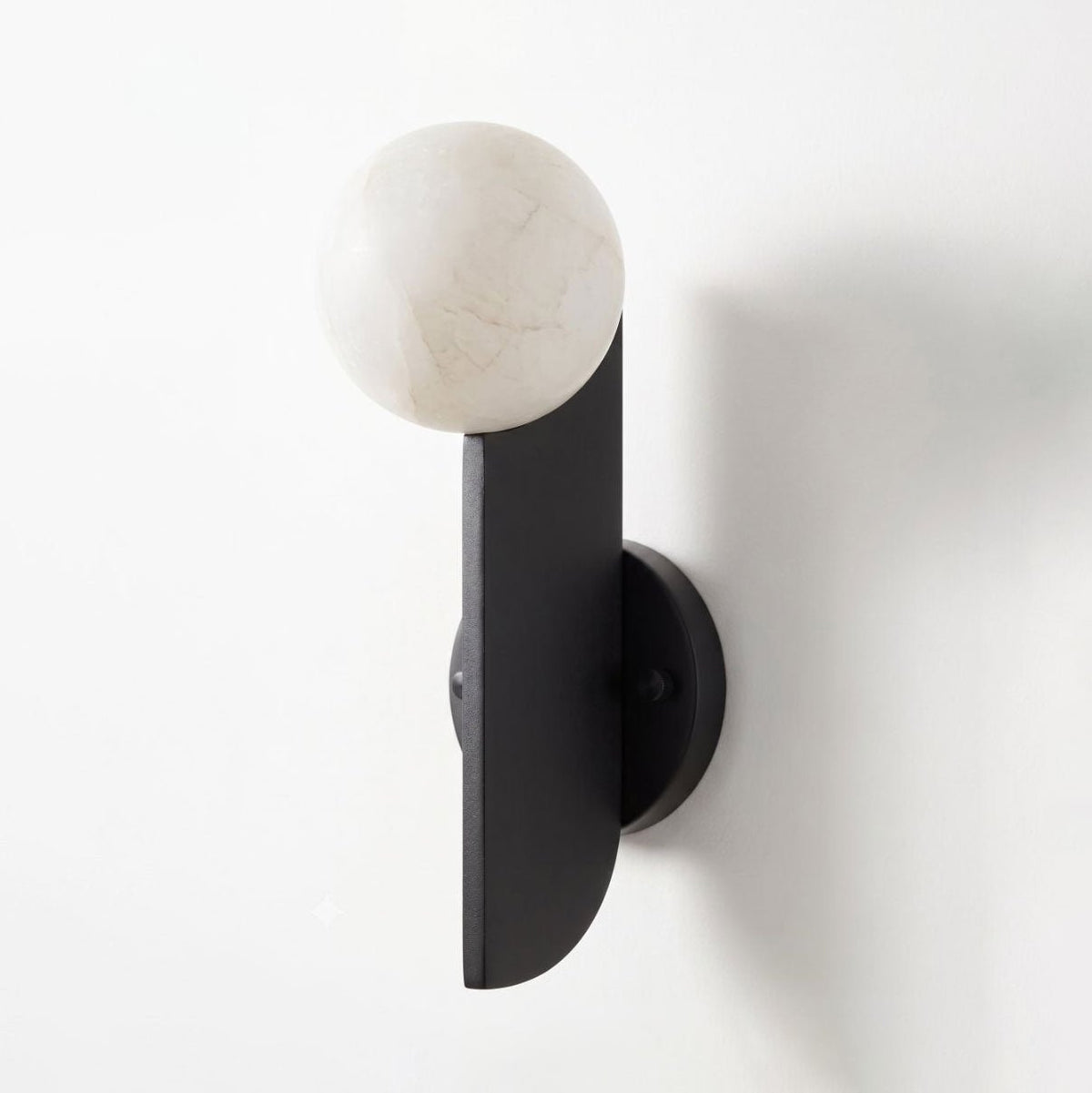 Solvara Alabaster Orb Wall Sconce