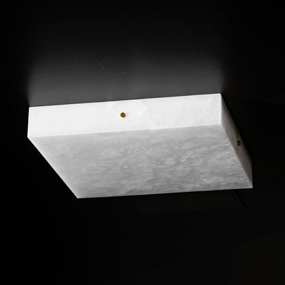 Square Alabaster Ceiling Light