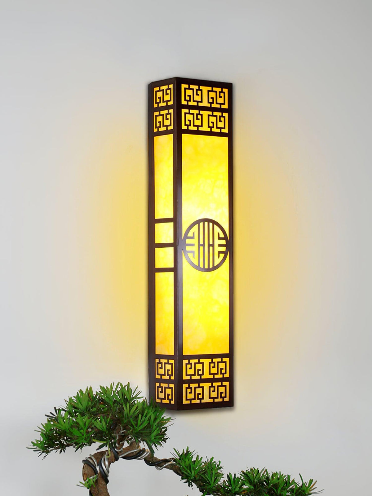 Stripe Outdoor Alabaster Wall Light