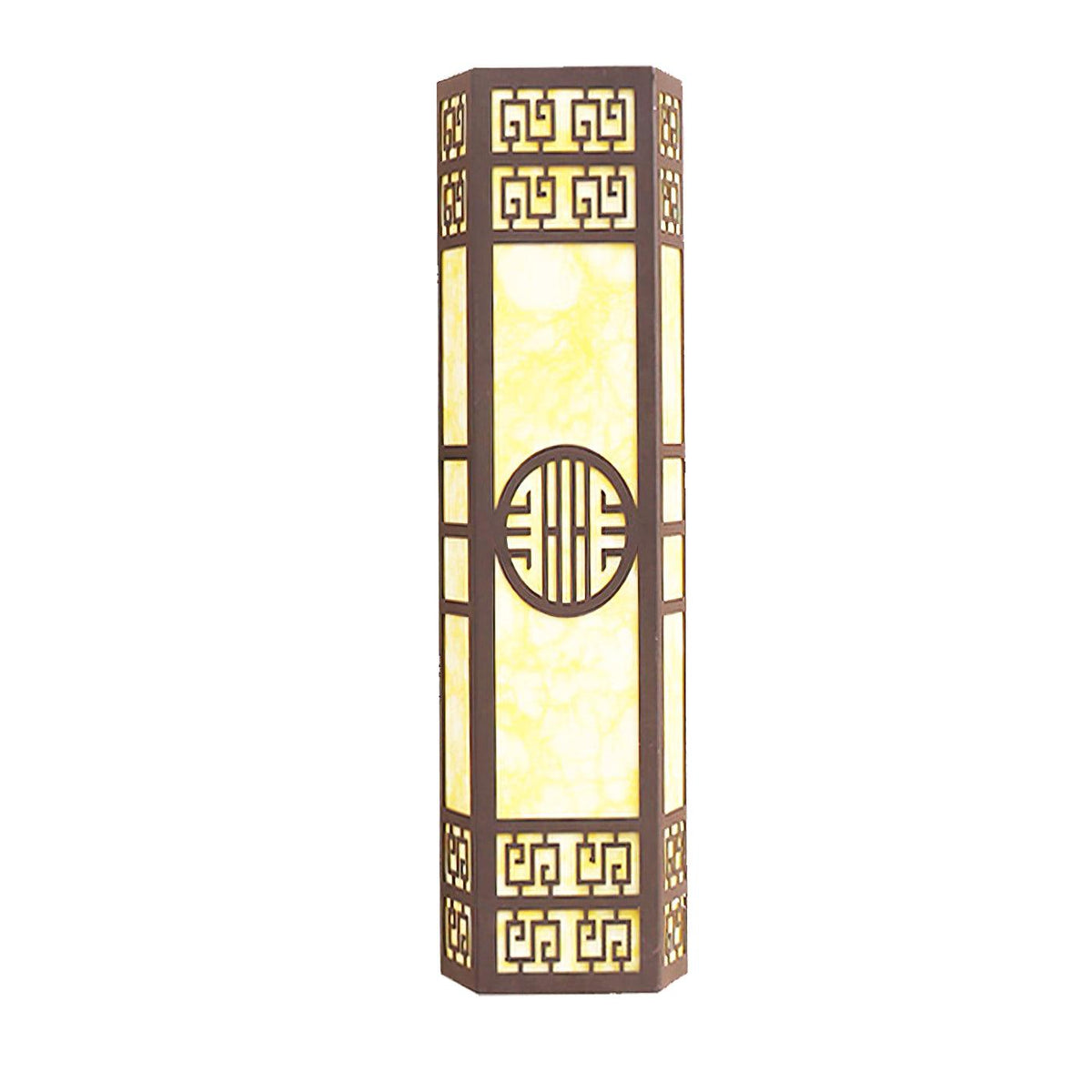 Stripe Outdoor Alabaster Wall Light