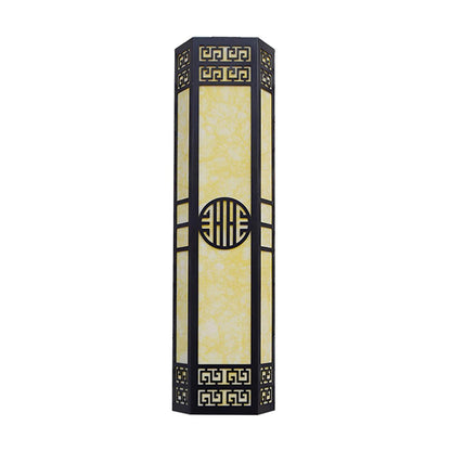 Stripe Outdoor Alabaster Wall Light