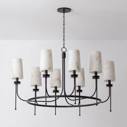 Sutton Alabaster Ring Chandelier