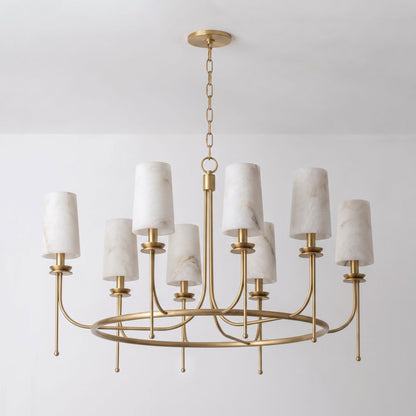 Sutton Alabaster Ring Chandelier