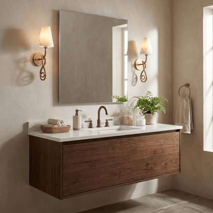 Tangle Alabaster Knot Sconce