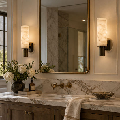 Torch Alabaster Sconce