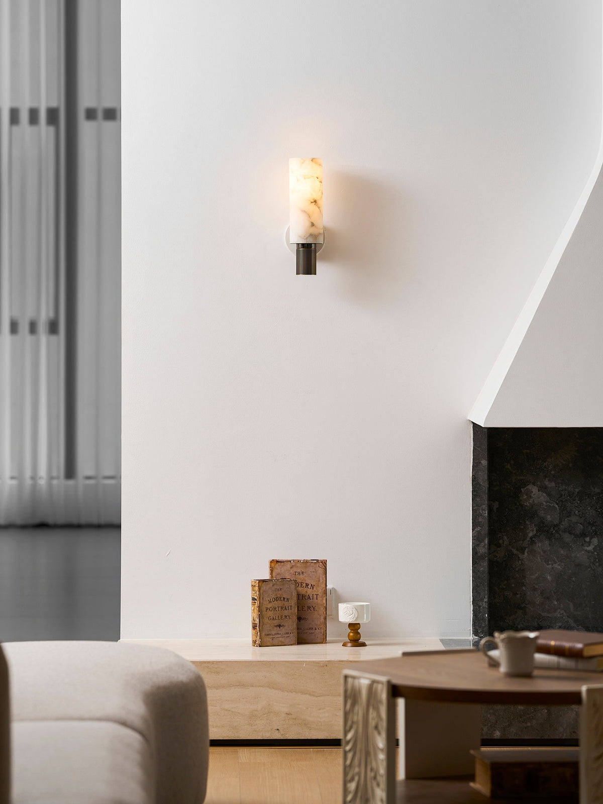 Torch Alabaster Sconce