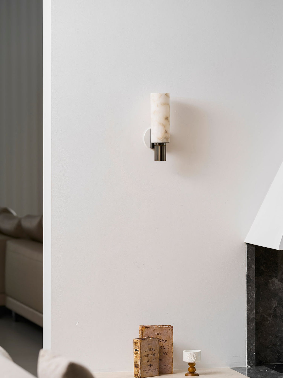 Torch Alabaster Sconce