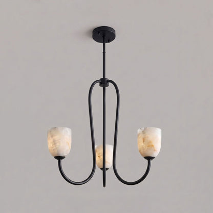 Trillium Alabaster Chandelier