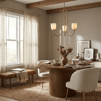 Trillium Alabaster Chandelier