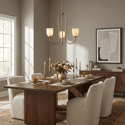 Trillium Alabaster Chandelier