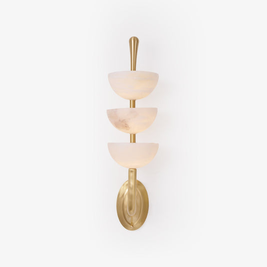 Triple Alabaster Wall Sconce