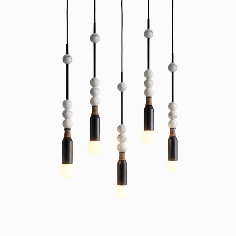 Atelier Marble & Brass Pendant Light
