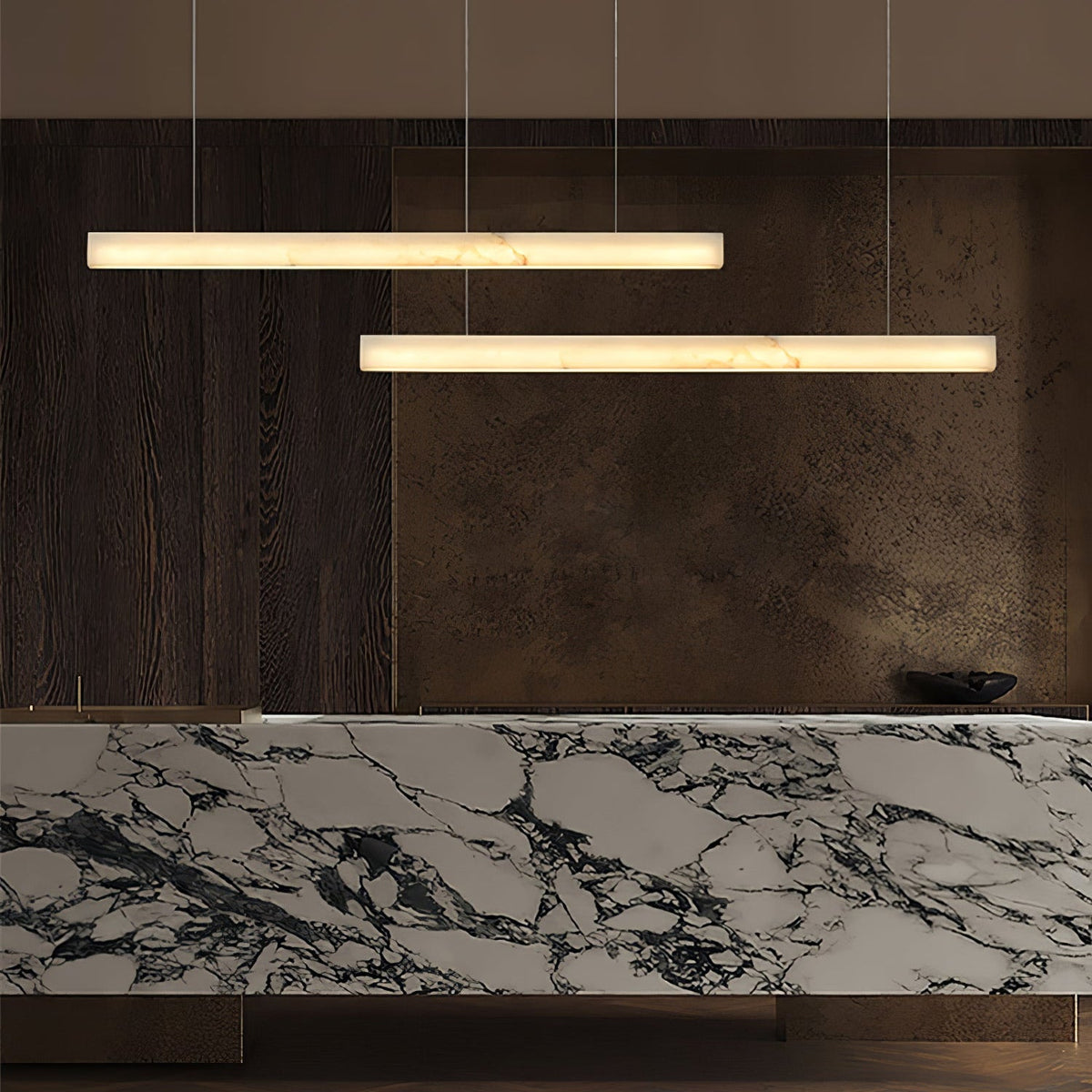 Velmore Linea Alabaster Pendant Lamp