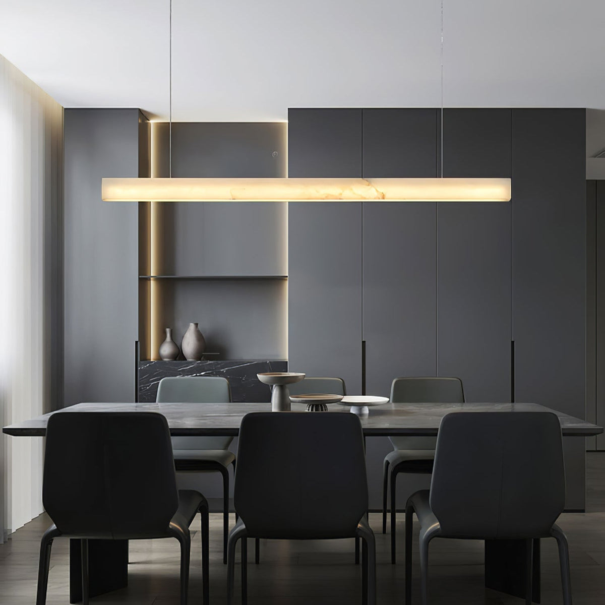 Velmore Linea Alabaster Pendant Lamp